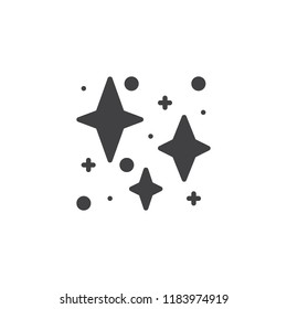 Stars vector icon. filled flat sign for mobile concept and web design. Starry night solid icon. Symbol, logo illustration. Pixel perfect vector graphics