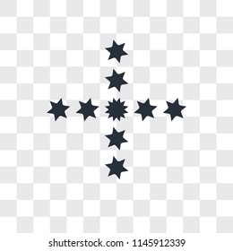 Stars vector icon isolated on transparent background, Stars logo concept