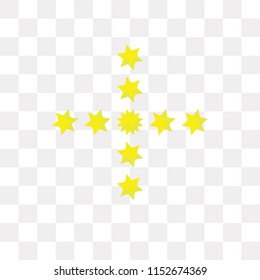 Stars vector icon isolated on transparent background, Stars logo concept