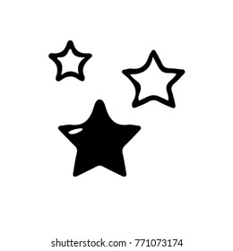 stars vector icon. space symbol