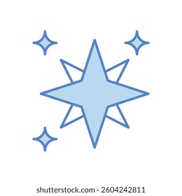 Stars vector icon stock illustration