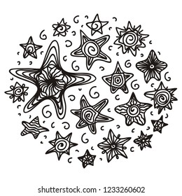 Stars. Vector illustration