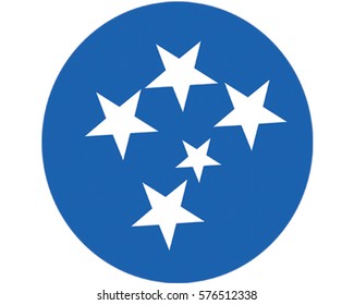 Stars Vector Illustration. Southern Cross Stars Icon.