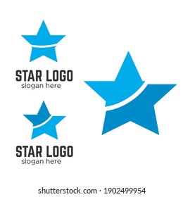 Stars vector logo. Star business vector logo shape