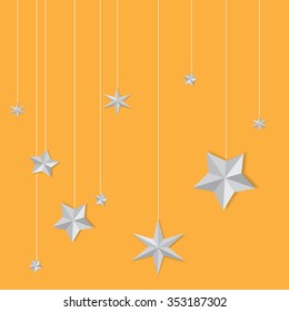 stars. Vector paper-art