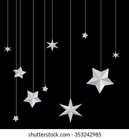 stars. Vector paper-art