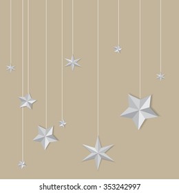 stars. Vector paper-art