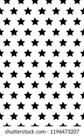 Stars, vector pattern