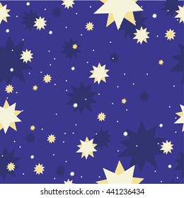 Stars vector pattern seamless background , for wrapping paper, greeting cards, posters, invitation