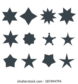 Stars Vector Shapes Set