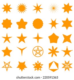 Stars Vector Shapes Set