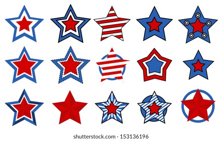 stars vectors for - 4th of july vector illustration
