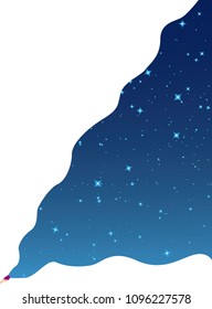 Stars visible from hand