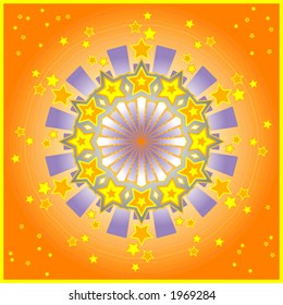 Stars in Wheel