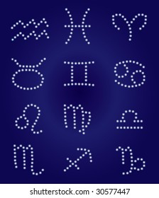 stars  Zodiac vector
