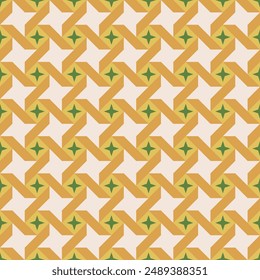 Star-shaped abstract, geometric pattern illustration background. Pattern graphic used for wallpaper, tile, fabric, textile, interior.