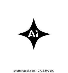star-shaped logo with Ai text and a small star symbol on a plain background