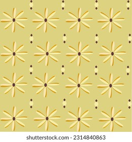 Patrón en forma de estrella, flor, suelo de granja
