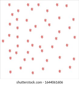motivos en forma de estrella de color rojo sobre fondo blanco