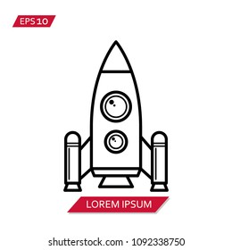 starship vector icon symbol