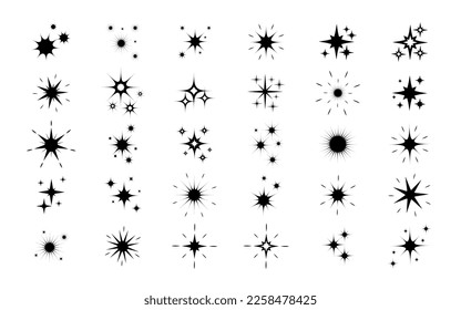 Icono de StarsStar. Cielo, Navidad, íconos favoritos y de noche. Ilustración vectorial.