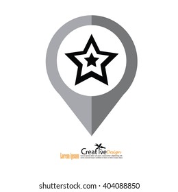 star.star icon.vector illustration.