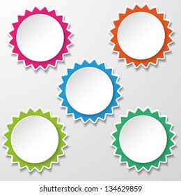 Starstickers paper labels.