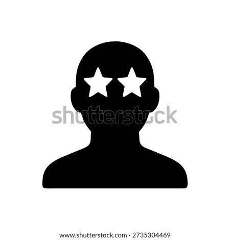Starstruck and Admiration Icon Isolated On White Background 