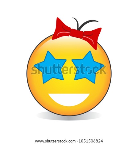 Star-Struck Emoji Vector