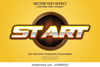 Start 3D editable text effect template