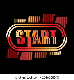 START abstract gradient,Graphic design print t-shirts sport,vector,poster,card