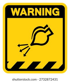 Start Air Supply In Launch Sequence Warning Sign, Vector Illustration, Isolate On White Background Label.EPS10