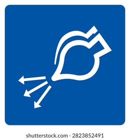 Start Air Supply In Launch Sequence Symbol Sign, Vector Illustration, Isolate On White Background Label. EPS10