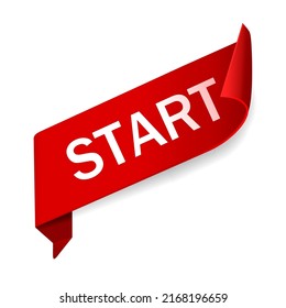 Start banner. To make a new start in life. Business start, education, the journey concept.