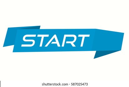 start banner vector