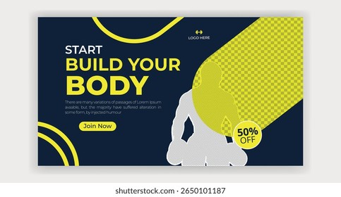Comece a construir o seu corpo junte-se a nós modelo de design de miniaturas