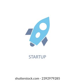 Start Up Business concept line icon. Simple element illustration. Start Up Business concept outline symbol design.