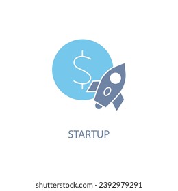 Start Up Business concept line icon. Simple element illustration. Start Up Business concept outline symbol design.