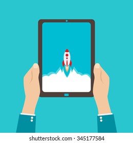 Start up business concept for mobile app development