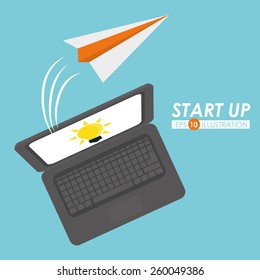 Start up business design, vector illustration.