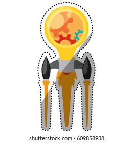Start up business icon vector illustration graphic design