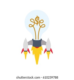 Start up business icon vector illustration graphic design