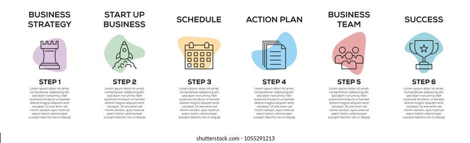 START UP BUSINESS LINE INFOGRAPHIC