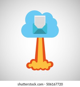 start up business message email graphic isolated vector illustration eps 10