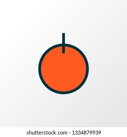 Start button icon colored line symbol. Premium quality isolated power on element in trendy style.