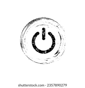 start button icon on white background