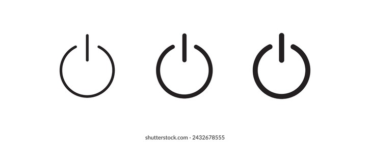 start button icon on white background