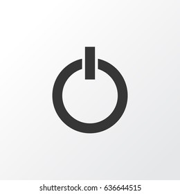 Start Button Icon Symbol. Premium Quality Isolated Power On Element In Trendy Style.