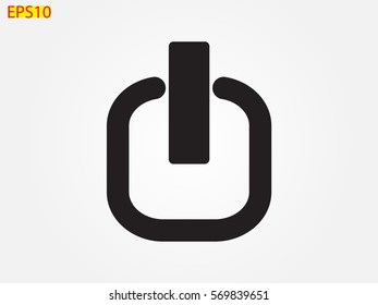 start button, icon, vector illustration eps10