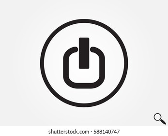 start button, icon, vector illustration eps10